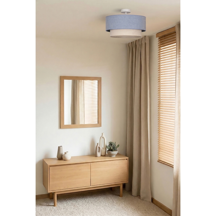 Brilagi - LED Přisazený lustr BOHO ECO 1xE27/10W/230V pr. 40 cm modrá/krémová