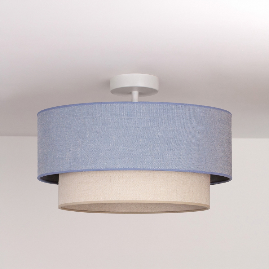 Brilagi - LED Přisazený lustr BOHO ECO 1xE27/10W/230V pr. 40 cm modrá/krémová
