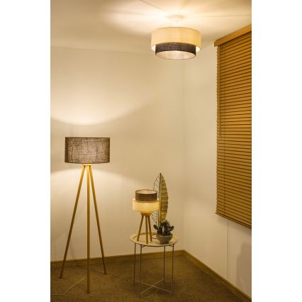 Brilagi - LED Přisazený lustr BOHO STYLE 1xE27/15W/230V pr. 40 cm krémová/hnědá