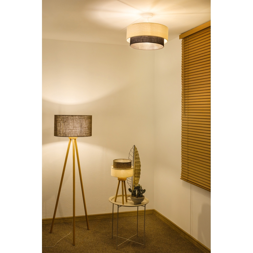 Brilagi - LED Přisazený lustr BOHO STYLE 1xE27/15W/230V pr. 40 cm krémová/hnědá