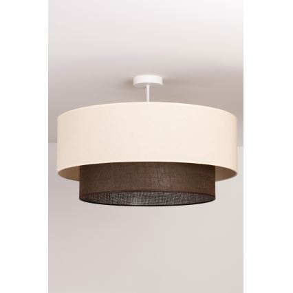 Brilagi - LED Přisazený lustr BOHO STYLE 3xE27/15W/230V pr. 60 cm krémová/hnědá