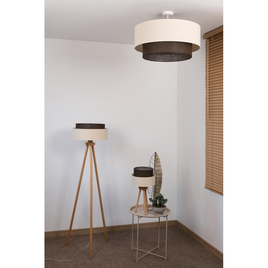 Brilagi - LED Přisazený lustr BOHO STYLE 3xE27/15W/230V pr. 60 cm krémová/hnědá
