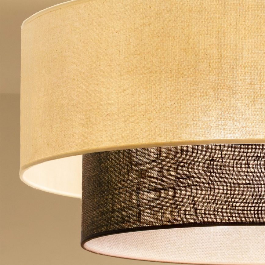 Brilagi - LED Přisazený lustr BOHO STYLE 3xE27/15W/230V pr. 60 cm krémová/hnědá