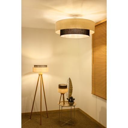 Brilagi - LED Přisazený lustr BOHO STYLE 3xE27/15W/230V pr. 80 cm krémová/hnědá
