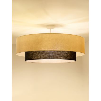 Brilagi - LED Přisazený lustr BOHO STYLE 3xE27/15W/230V pr. 80 cm krémová/hnědá