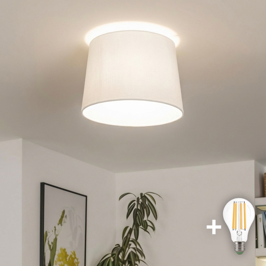 Brilagi - LED Přisazený lustr CERIA 1xE27/40W/230V pr. 30 cm bílá
