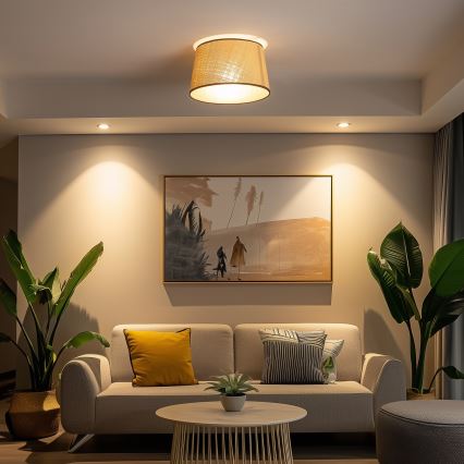 Brilagi - LED Přisazený lustr CERIA 1xE27/40W/230V pr. 35 cm béžová