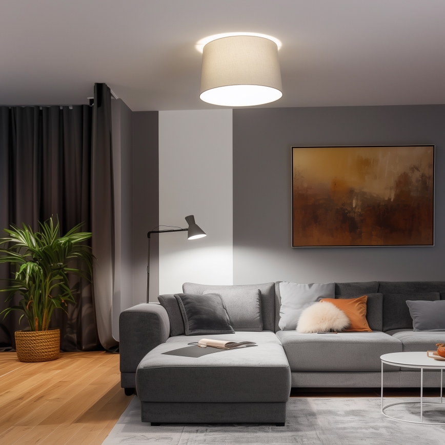 Brilagi - LED Přisazený lustr CERIA 1xE27/40W/230V pr. 45 cm šedá