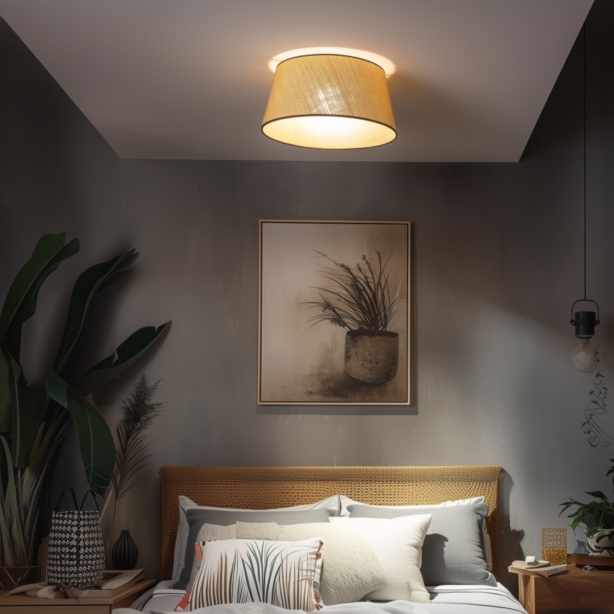 Brilagi - LED Přisazený lustr CERIA 1xE27/40W/230V pr. 50 cm béžová