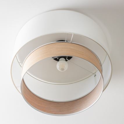 Brilagi - LED Přisazený lustr CERIA 1xE27/40W/230V pr. 50 cm bílá/béžová