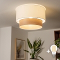 Brilagi - LED Přisazený lustr CERIA 1xE27/40W/230V pr. 50 cm bílá/béžová