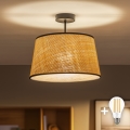 BRILAGI - LED Přisazený lustr CERIA 1xE27/60W/230V pr. 35 cm černá/béžová