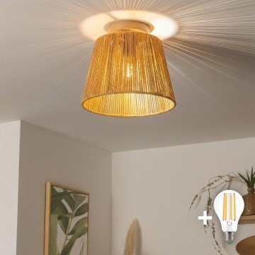 Brilagi - LED Přisazený lustr CERIA BOHO 1xE27/40W/230V pr. 28 cm hnědá/dub
