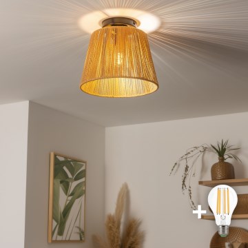 Brilagi - LED Přisazený lustr CERIA BOHO 1xE27/40W/230V pr. 28 cm hnědá