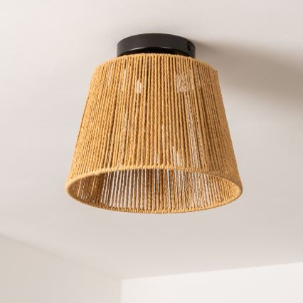 Brilagi - LED Přisazený lustr CERIA BOHO 1xE27/40W/230V pr. 28 cm hnědá