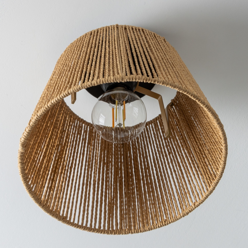 Brilagi - LED Přisazený lustr CERIA BOHO 1xE27/40W/230V pr. 28 cm hnědá