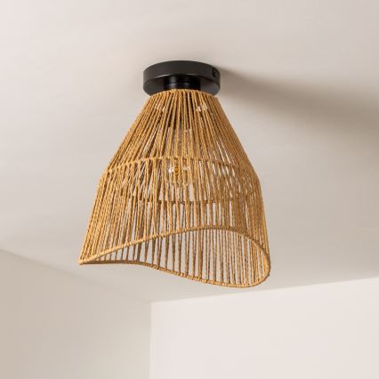 Brilagi - LED Přisazený lustr CERIA BOHO 1xE27/40W/230V pr. 30 cm hnědá