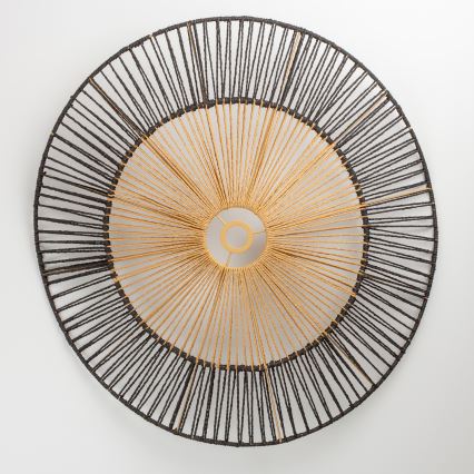 Brilagi - LED Přisazený lustr CERIA BOHO 1xE27/40W/230V pr. 50 cm černá/hnědá