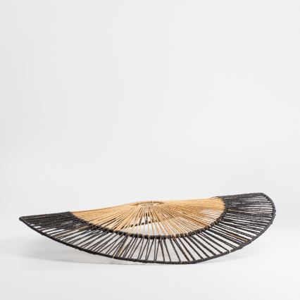 Brilagi - LED Přisazený lustr CERIA BOHO 1xE27/40W/230V pr. 80 cm černá/hnědá/dub