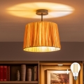 BRILAGI - LED Přisazený lustr CERIA BOHO 1xE27/60W/230V pr. 30 cm černá/rafie