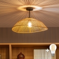 BRILAGI - LED Přisazený lustr CERIA BOHO 1xE27/60W/230V pr. 50 cm černá/hnědá