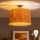 Brilagi - LED Přisazený lustr CERIA BOHO 1xE27/60W/230V pr. 50 cm černá/rafie