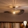 Brilagi - LED Přisazený lustr CERIA BOHO 1xE27/60W/230V pr. 80 cm černá/hnědá