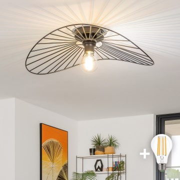 Brilagi - LED Přisazený lustr CERIA WIRE 1xE27/40W/230V 40x56 cm černá