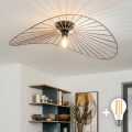 Brilagi - LED Přisazený lustr CERIA WIRE 1xE27/40W/230V 60x80 cm bronz