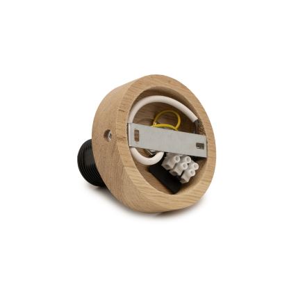 Brilagi - LED Přisazený lustr CERIA WIRE 1xE27/40W/230V pr. 21 cm černá/dub