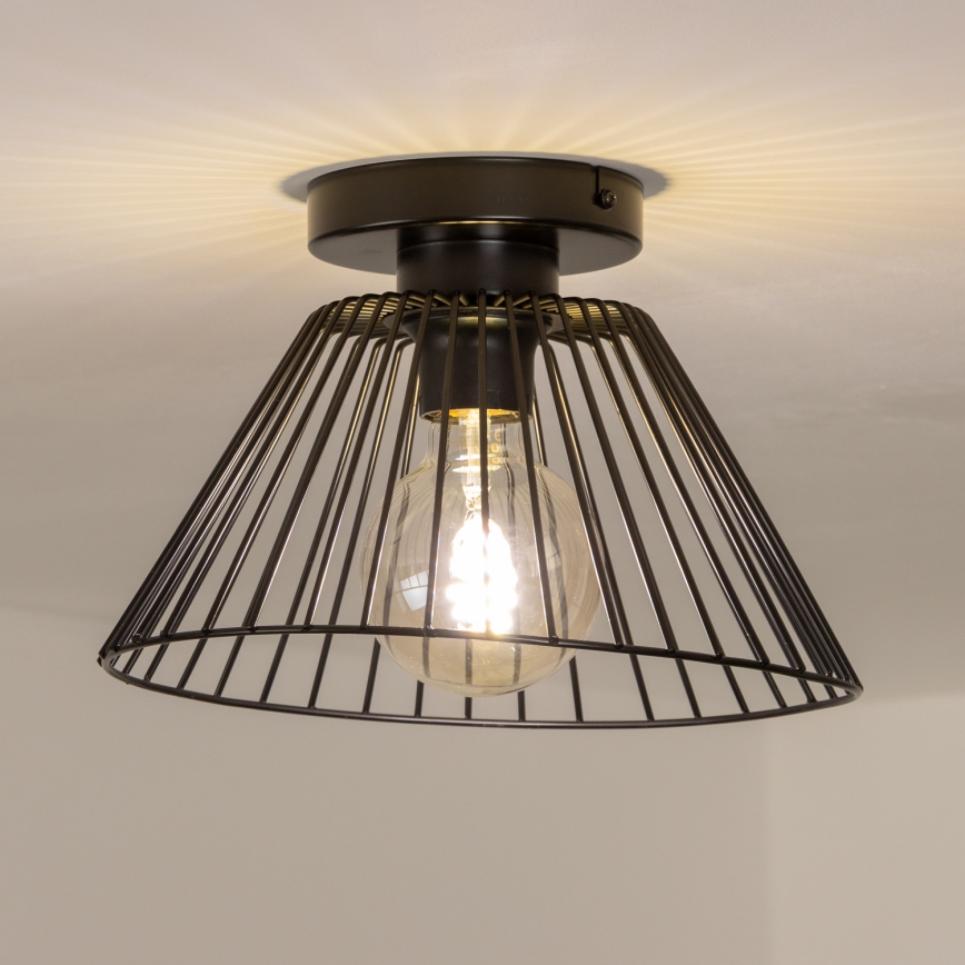 Brilagi - LED Přisazený lustr CERIA WIRE 1xE27/40W/230V pr. 21 cm černá