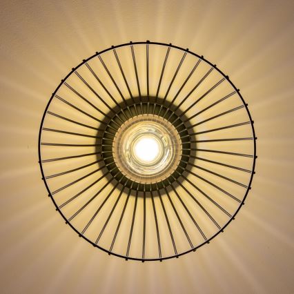 Brilagi - LED Přisazený lustr CERIA WIRE 1xE27/40W/230V pr. 21 cm černá