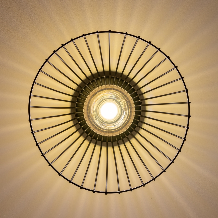 Brilagi - LED Přisazený lustr CERIA WIRE 1xE27/40W/230V pr. 21 cm černá