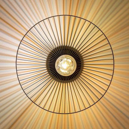 Brilagi - LED Přisazený lustr CERIA WIRE 1xE27/40W/230V pr. 26 cm černá