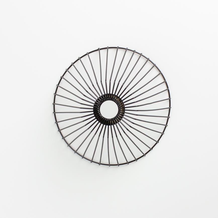 Brilagi - LED Přisazený lustr CERIA WIRE 1xE27/40W/230V pr. 30 cm černá/dub
