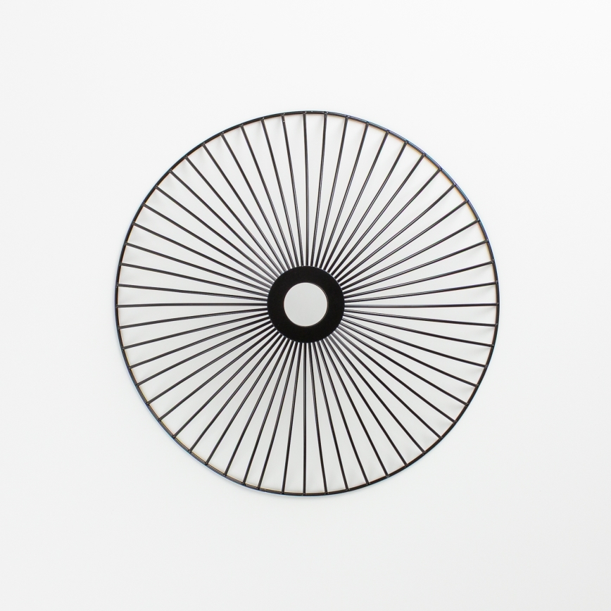 Brilagi - LED Přisazený lustr CERIA WIRE 1xE27/40W/230V pr. 38 cm černá/dub