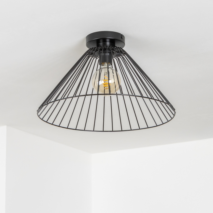 Brilagi - LED Přisazený lustr CERIA WIRE 1xE27/40W/230V pr. 45 cm černá
