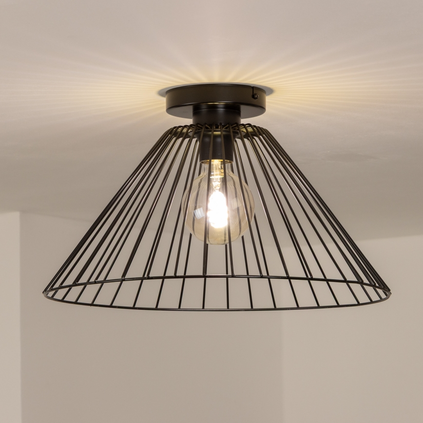 Brilagi - LED Přisazený lustr CERIA WIRE 1xE27/40W/230V pr. 45 cm černá