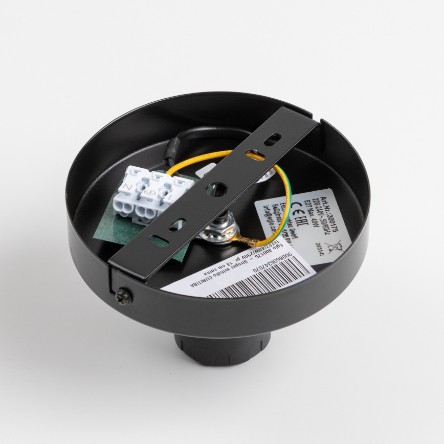 Brilagi - LED Přisazený lustr CERIA WIRE 1xE27/40W/230V pr. 45 cm černá