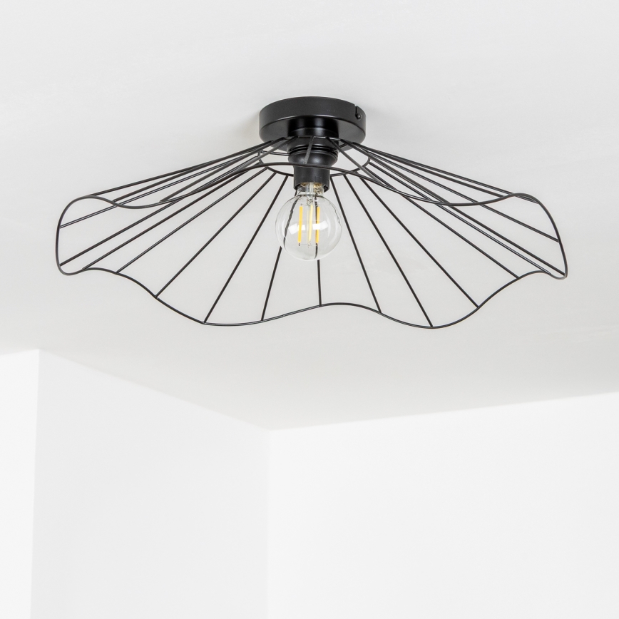 Brilagi - LED Přisazený lustr CERIA WIRE 1xE27/40W/230V pr. 60 cm černá