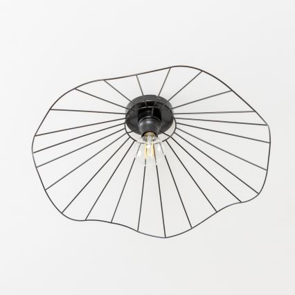 Brilagi - LED Přisazený lustr CERIA WIRE 1xE27/40W/230V pr. 60 cm černá