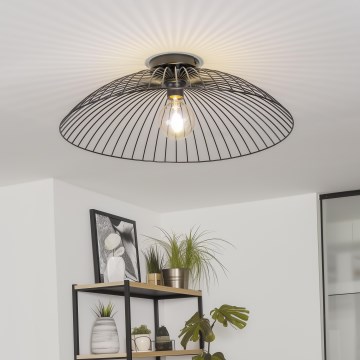 Brilagi - LED Přisazený lustr CERIA WIRE 1xE27/40W/230V pr. 60 cm černá