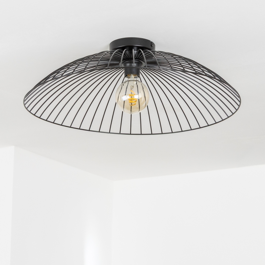 Brilagi - LED Přisazený lustr CERIA WIRE 1xE27/40W/230V pr. 60 cm černá