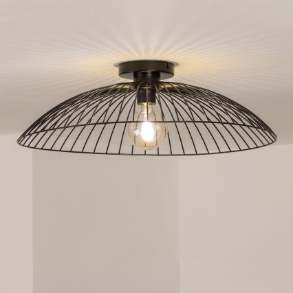 Brilagi - LED Přisazený lustr CERIA WIRE 1xE27/40W/230V pr. 60 cm černá