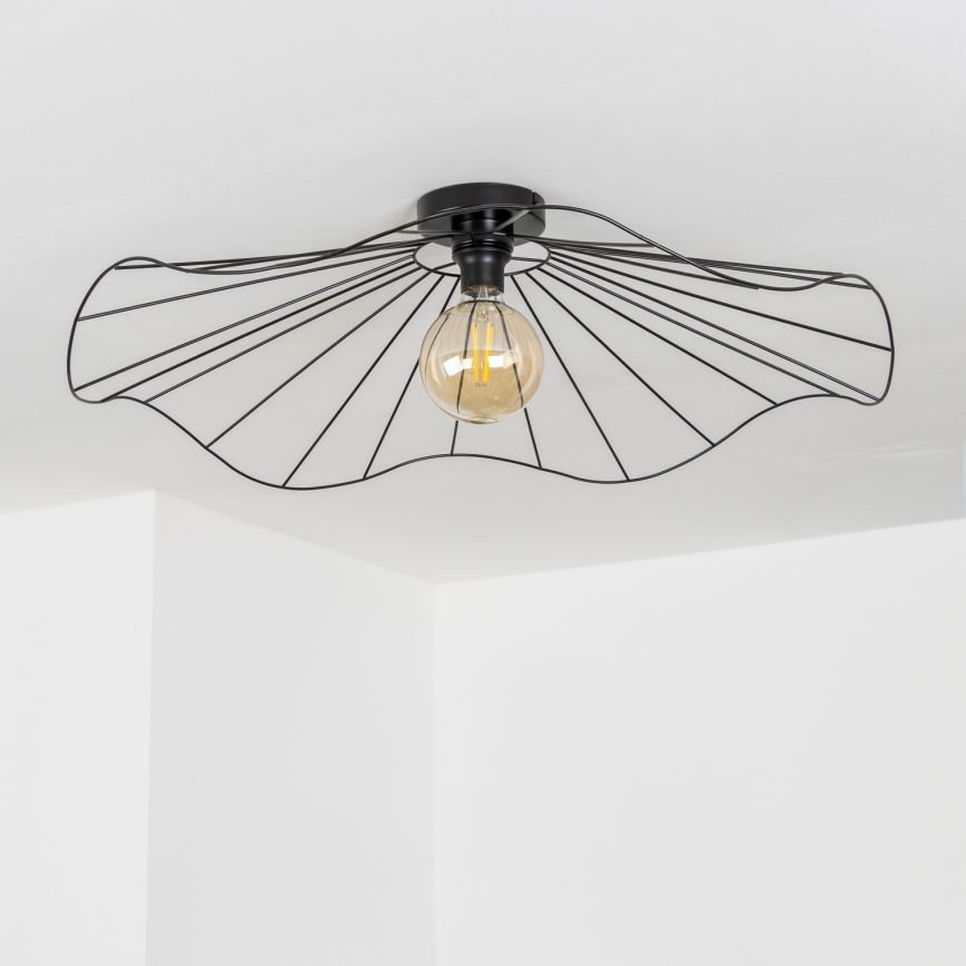 Brilagi - LED Přisazený lustr CERIA WIRE 1xE27/40W/230V pr. 80 cm černá