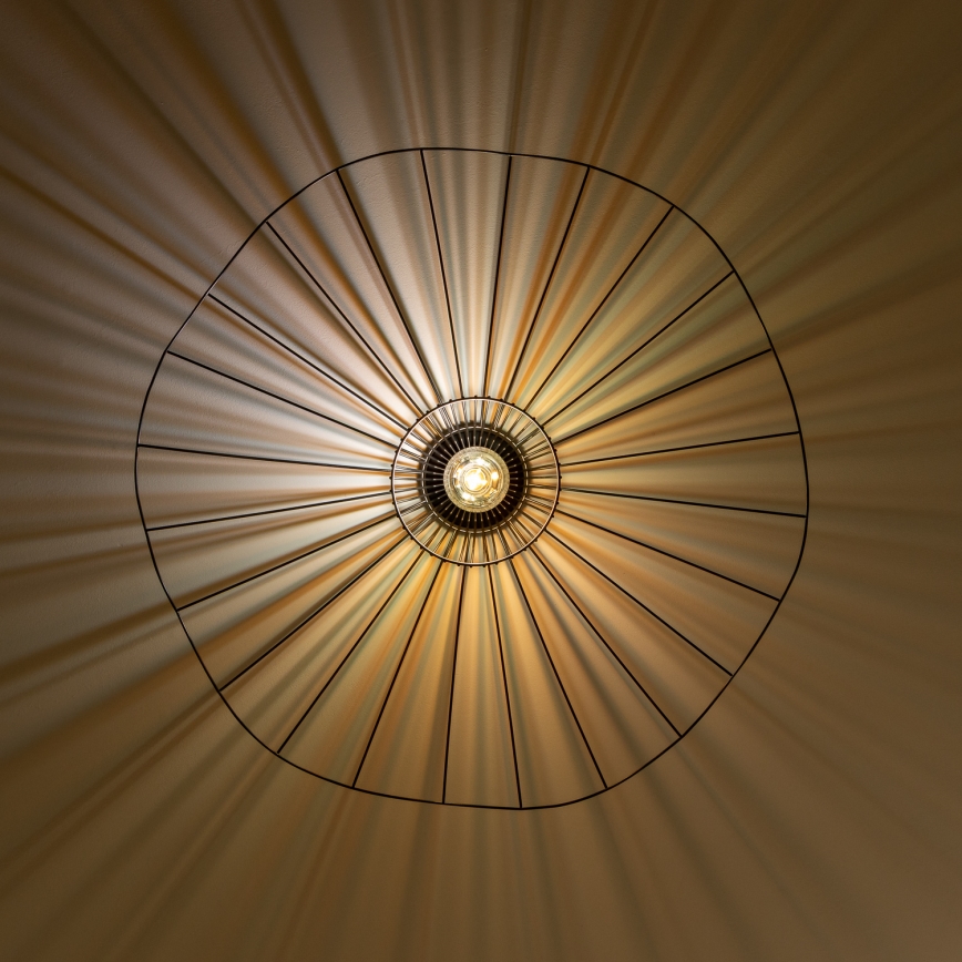 Brilagi - LED Přisazený lustr CERIA WIRE 1xE27/40W/230V pr. 80 cm černá