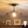 Brilagi - LED Přisazený lustr CERIA WIRE 1xE27/60W/230V pr. 38 cm černá