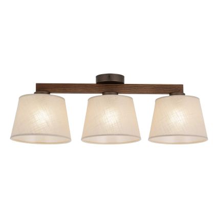 BRILAGI - LED Přisazený lustr LATTE 3xE27/15W/230V borovice/béžová