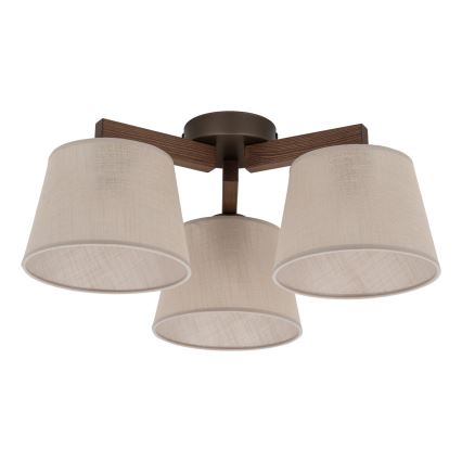 BRILAGI - LED Přisazený lustr LATTE 3xE27/15W/230V borovice/béžová