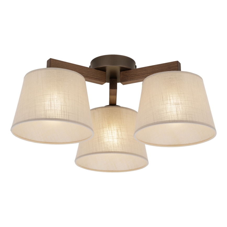 BRILAGI - LED Přisazený lustr LATTE 3xE27/15W/230V borovice/béžová